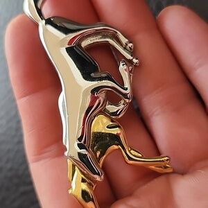 Liz Claiborne Gold and Silver Horse Brooch